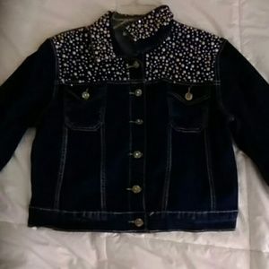 Ladies Rhinestone Jean Jacket